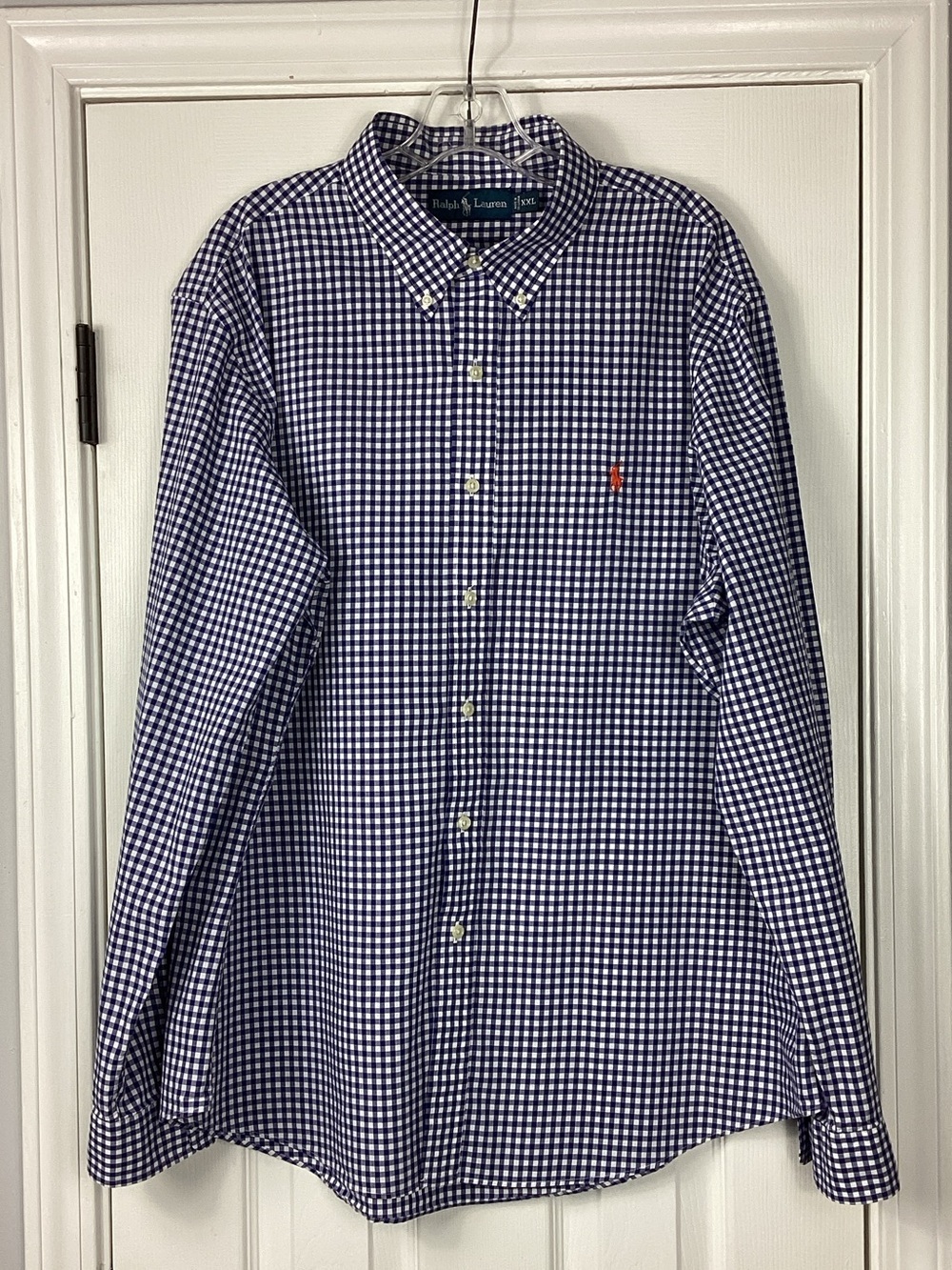 Ralph Lauren Men’s XXL Blue Gingham Button Down